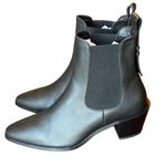 frame denim Frame Le Lexington Black Leather Pointed Toe Chelsea Boots Size 36 NWOB Photo 1