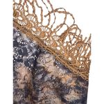 New Bandana Blouse Shirt Cover Up Fringed Tassel Embellishment Triangle Lace Top Tan Size undefined Photo 3