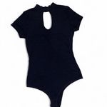 Me to We Black ribbed cut out bodysuit Photo 1
