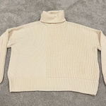 Topshop ‎ Women's Chunkly Turtleneck Sweater Cream White Size Medium Photo 0