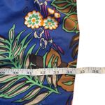 J.Crew Silk Blue Ruffle Tropical Floral Dress Size 00 Flower Vacation Flaw Read Photo 12
