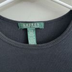 Ralph Lauren Lauren Black Short Sleeve Knit T-shirt Woman’s M Embroidered Logo Photo 1