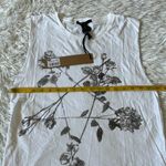 Ksubi  Women’s Floral Muscle tank tee in white size XS Nwt Photo 4