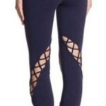 Alo Yoga  Navy Blue Entwine Laced Mid Rise Leggings Size XS Photo 1