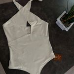 REORIA  Butsmooth® Women's Trendy Sexy Criss Cross Halter Neck Sleeveless Thong Bodysuits Tops Clubwear Photo 5