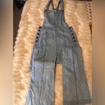 Cupcakes & Cashmere Sky Blue Denim Overalls Size 8 Photo 5