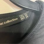 ZARA  embroidered poplin mini dress balloon tie sleeves size XS black Photo 8