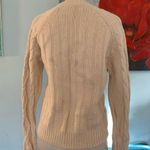 Ann Taylor  Lambs Wool Blend  Sweater White Cream Cableknit Soft women’s size M Photo 3
