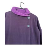 Vintage Purple Embroidered Fleece Jacket XL Photo 1