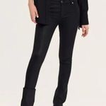 SER.O.YA Waxed Black Cindy Low Rise Skinny Flare Jeans Stretch Women 27 NWT Photo 2