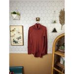 We The Free  Rust Red Draped Split Back Turtleneck Sweater - Size - XS Photo 1