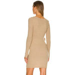 LPA Sweater mini wrap dress Sean long sleeve oatmeal beige neutral revolve Photo 6