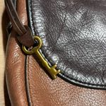 Fossil Brown Two Tone Emi Saddlebag Crossbody Purse Photo 8