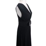 Maurice's Black Belted Dress Size Medium Black Stretchy Dress with Belt Photo 1