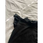 Mikey & Joey Black Ruffle Sleeve Bodysuit Woman’s Size Large Photo 3