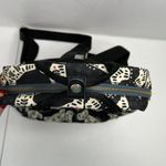 Radley London Folk Dog Scottie Dog Backpack Nylon Zip Top Bag Black White FLAWED Photo 4