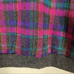 Vintage Purple & Pink Plaid Zip Up Jacket Purple Size L Photo 4