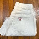 Guess  White Cutoff Jean Shorts 26x3.5" Size 27 Photo 1