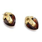 Oscar de la Renta  Natural Amber with Gold Tone Photo 2