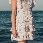 Zimmermann 🆕  Heathers Pintuck Frill Mini Dress in Floating Bouquet Sz 2 US Photo 0