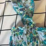 Aerie Blue And Green Flower Dress From Photo 3