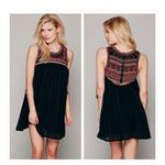 Free People  Aztec Bib Dress in black. Excellent condition. Size 8 Photo 1