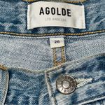 AGOLDE  Women’s Size 26 Shatter Blue Wash Riley High Rise Straight Crop Jeans Photo 7