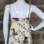 Pink Martini Dress Maxi Woman's Size XS Bird Floral Print Summer Lined Braided Photo 7