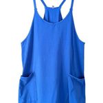 Free People Movement Hot Shot Mini Dress Built In Shorts Radiant Blue Size Large Photo 2