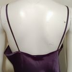 Vtg Angelique Satin Chemise Nightgown-Medium-Spaghetti Strap-Slip Dress-Ruffle Photo 5