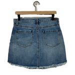 BLANK NYC  Raw Hem Distressed Denim Mini Skirt - Blue - 28 Photo 9