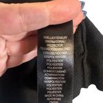 Adrianna Papell Black Lace Long Sleeve Boat Neck Formal Blouse Women Sz M Photo 6