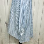 Habitat  Clothes To Live In Button Up Blouse Crinkle Blue White Striped Size XS Photo 5