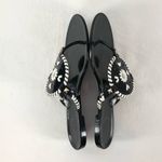 Jack Rogers Georgica Jelly Plastic Flip Flop Sandal in Black White Size 10 Photo 4