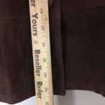 Ladies brown bottom down leather top size small Photo 8