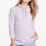 LL Bean Soft Stretch Waffle Knit Hoodie Womens Size XL Reg Pale Purple Photo 0