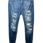 Torrid Bombshell Skinny Jeans Size 14R Distressed Ripped Premium Stretch Denim Photo 0