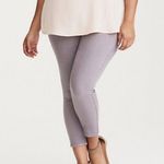 Torrid  High Rise Ultra Skinny Crop Lavender Washed Jeans Size 20 Photo 2
