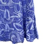 Fresh Produce  Floral Tropical Cotton Tiered Mini Skirt Size Large Photo 2