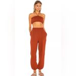 Free People  Beach Don't‎ Kill My Vibe Bronzer Brown Halterneck Bandeau Top XS Photo 2