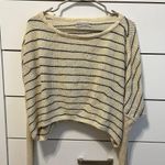 Urban Outfitters  Cream and Black Striped Sweater Photo 1