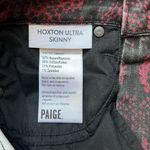 Paige Hoxton Ultra Skinny Coated Red Snake Print Ankle Jeans Size 23 Photo 11