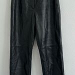 Siena Studio Black 100% Leather Straight Pants Size: 8 Photo 0