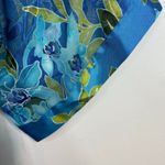 Vintage California Dynasty Sheer Floral Burnout Open Kimono Robe Duster womens S Blue Photo 8