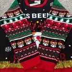 No Boundaries New Boundaries Festive Dog Christmas Sweater Photo 10