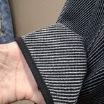 Karen Scott  SPORT  Black and White Striped Jacket Photo 8