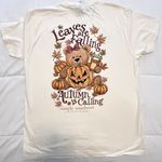 Simply Southern  “Leaves Are Falling Autumn Is Calling” Cream. Size Large Photo 0
