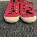 Palladium  Red Suede Sneakers Size 9 Comfy Womens Photo 5