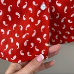 Lee Vintage Mar Red Neck Tie Blouse Photo 5