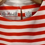Vintage Chaus Red White Striped Blouse Short Sleeve Sz Medium Photo 6